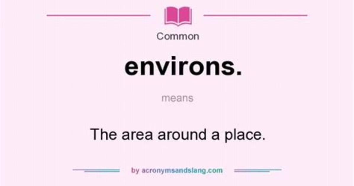 Was Does Environs Mean?