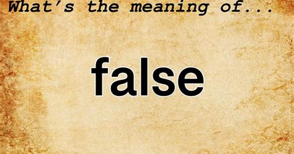 Was Does Falsify Mean?