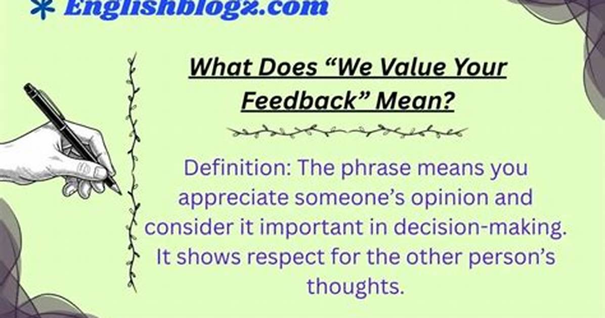 Was Does Feedback Mean?