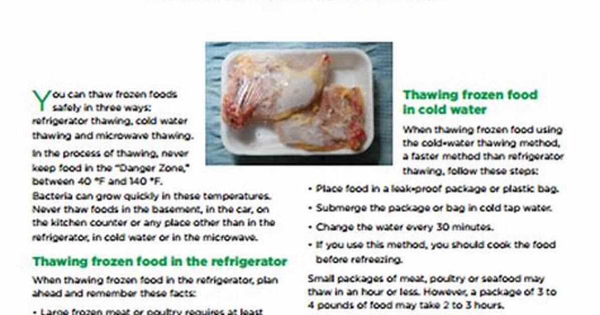 Was Does Thawed Mean?