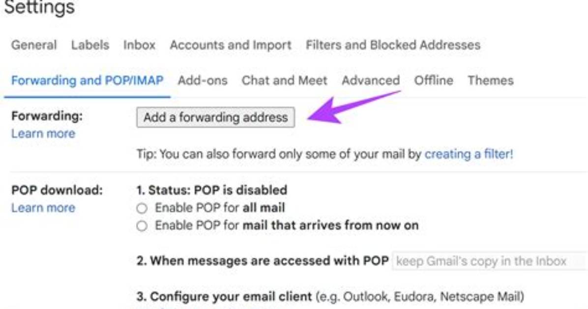 Was Is Forwarding Address?