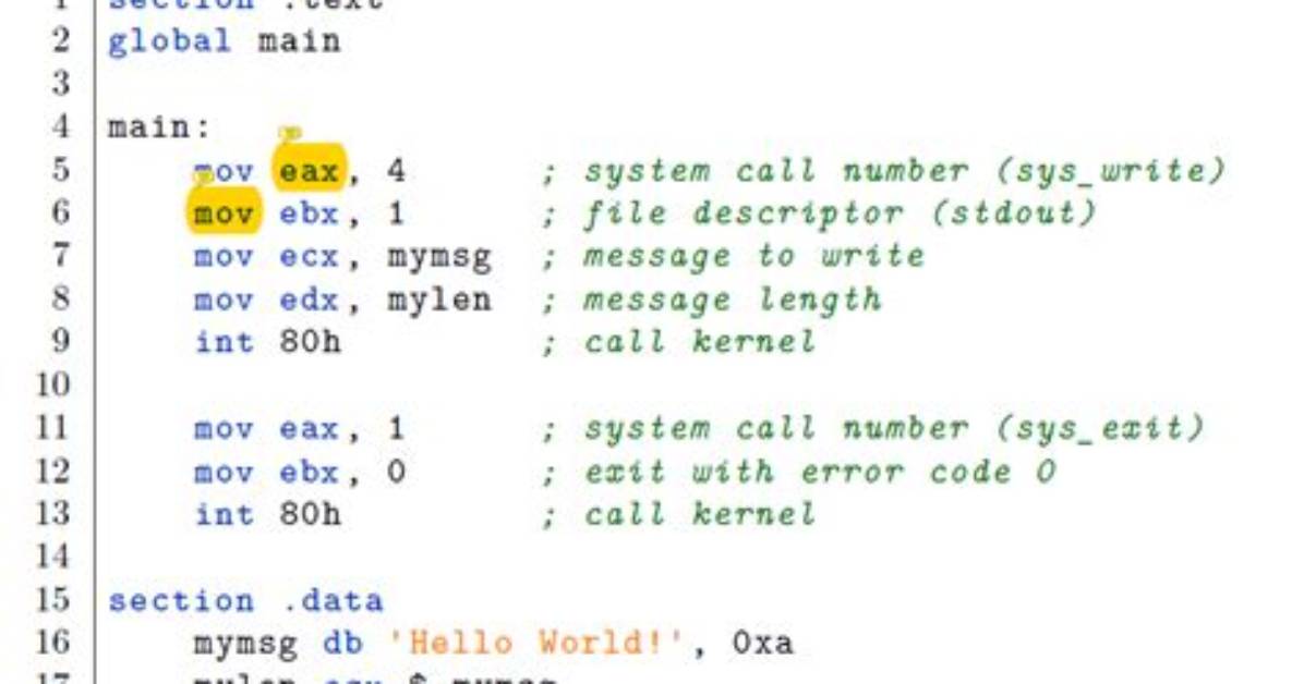 Was Ist Assembler Code?