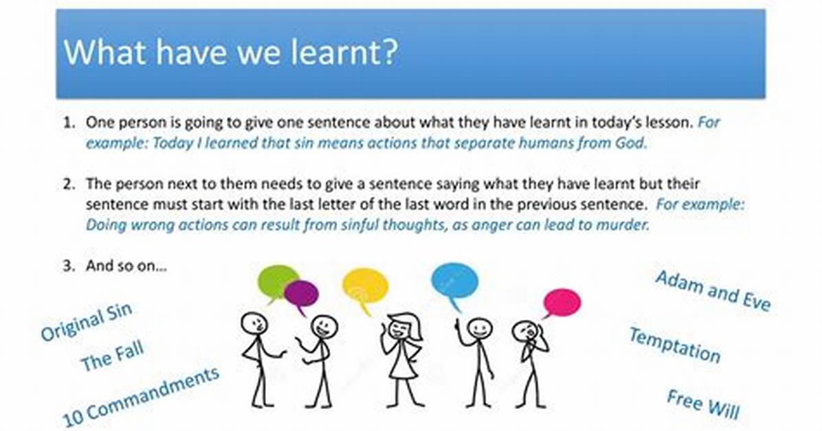 Was Learnt in a Sentence?