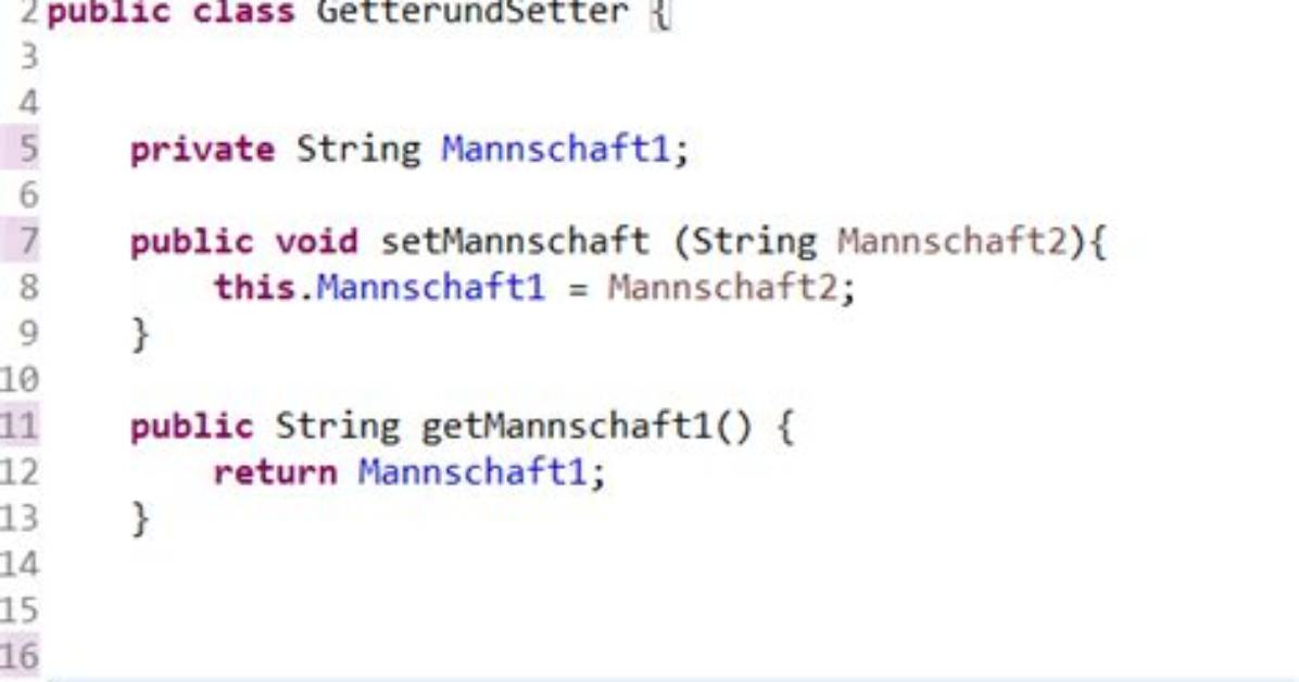 Was Sind Getter Und Setter Java?
