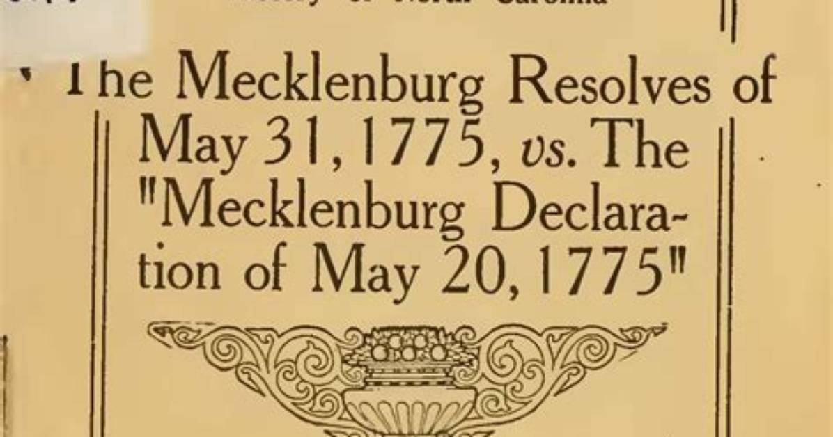 Was the Mecklenburg Resolves?