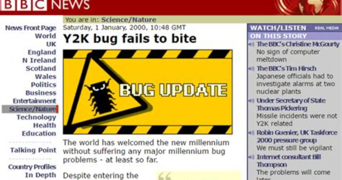 Was the Millennium Bug Real?