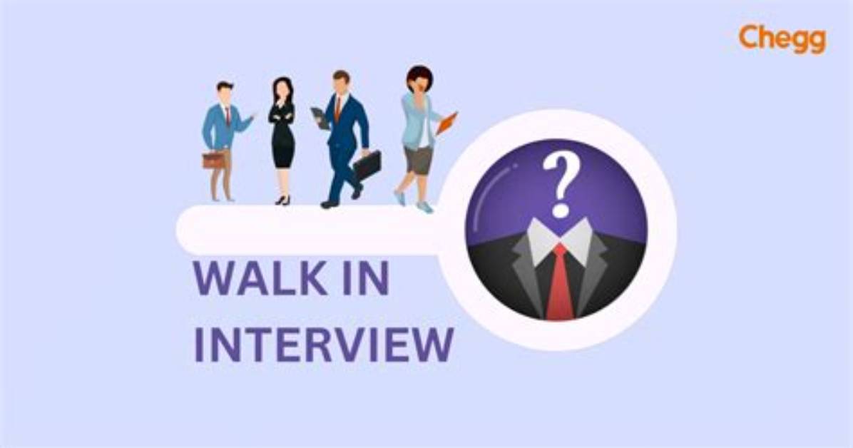 Was Walk in Interview?