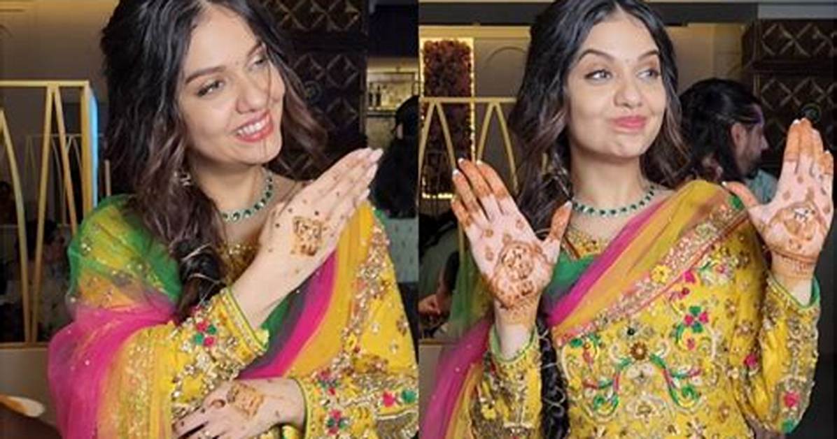 Watch: Divya Agarwal Flaunts Her Mehndi as She Poses with Fiance Apurva Padgaonkar; Dances Her Heart Out