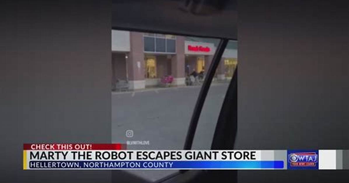 Watch Marty the Robot Escapes from a Grocery Store, Video Goes Viral on Twitter