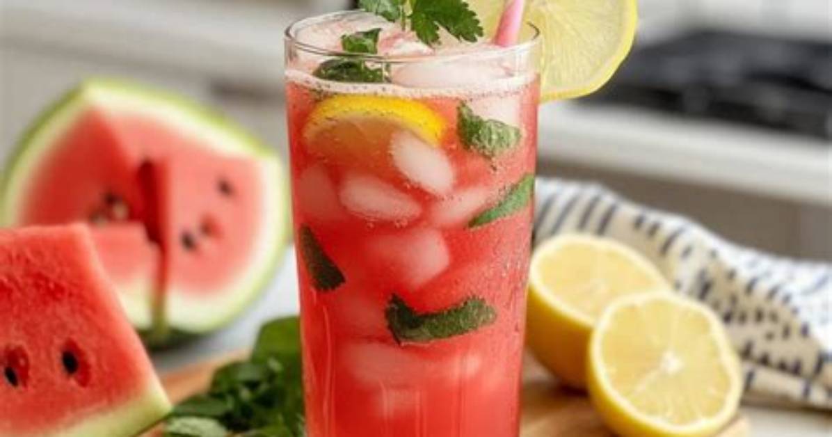 Watermelon-Cilantro Lemonade