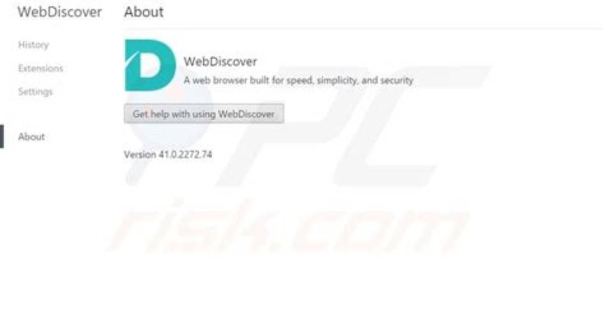 Webdiscover Browser Removal Instruction