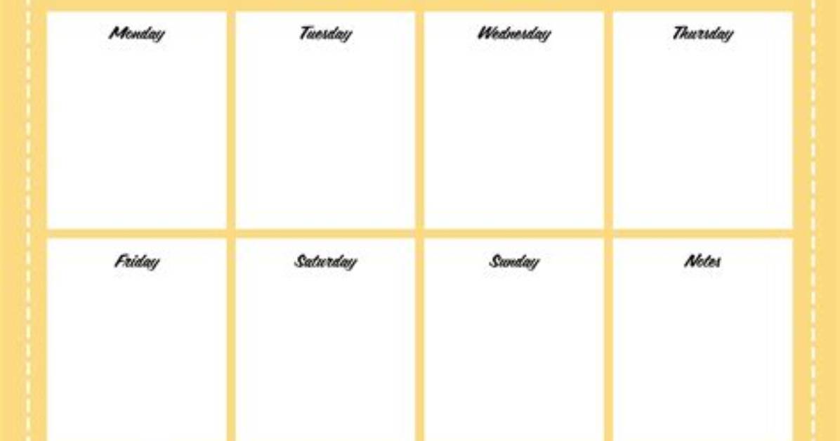 Weekly Calendar
