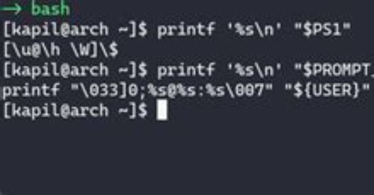Weird Output When Redirecting Bash Prompt to a File