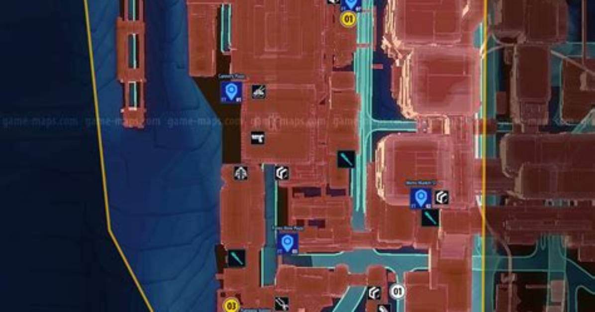 Wellsprings Map - Heywood - Cyberpunk 2077 (Cp77)