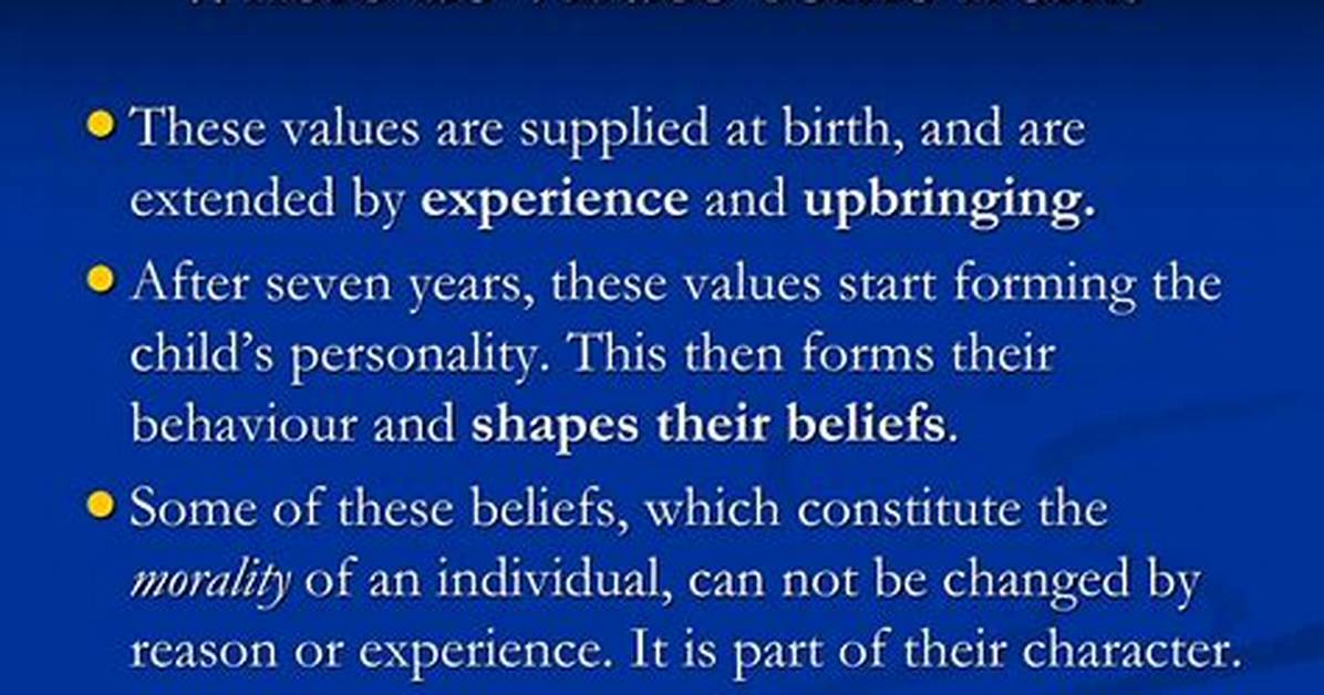 Were Do Values Come from?