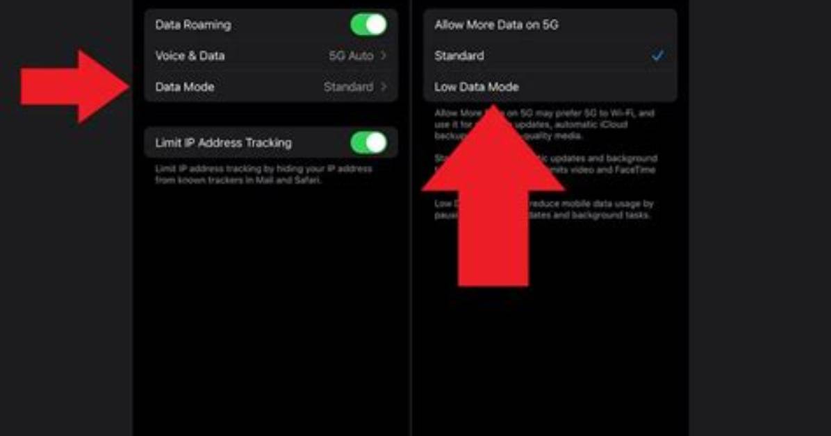 Were Is Low Data Mode on Iphone?