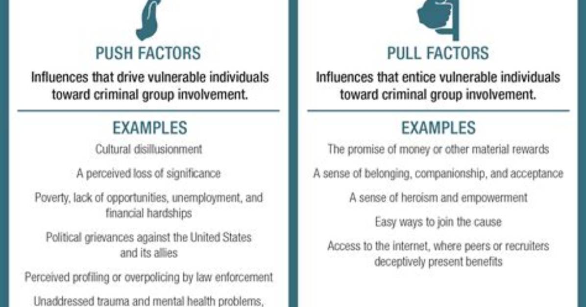 Were the Push/Pull Factors?