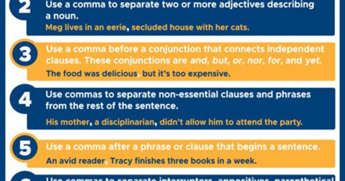 Were to Use Commas?