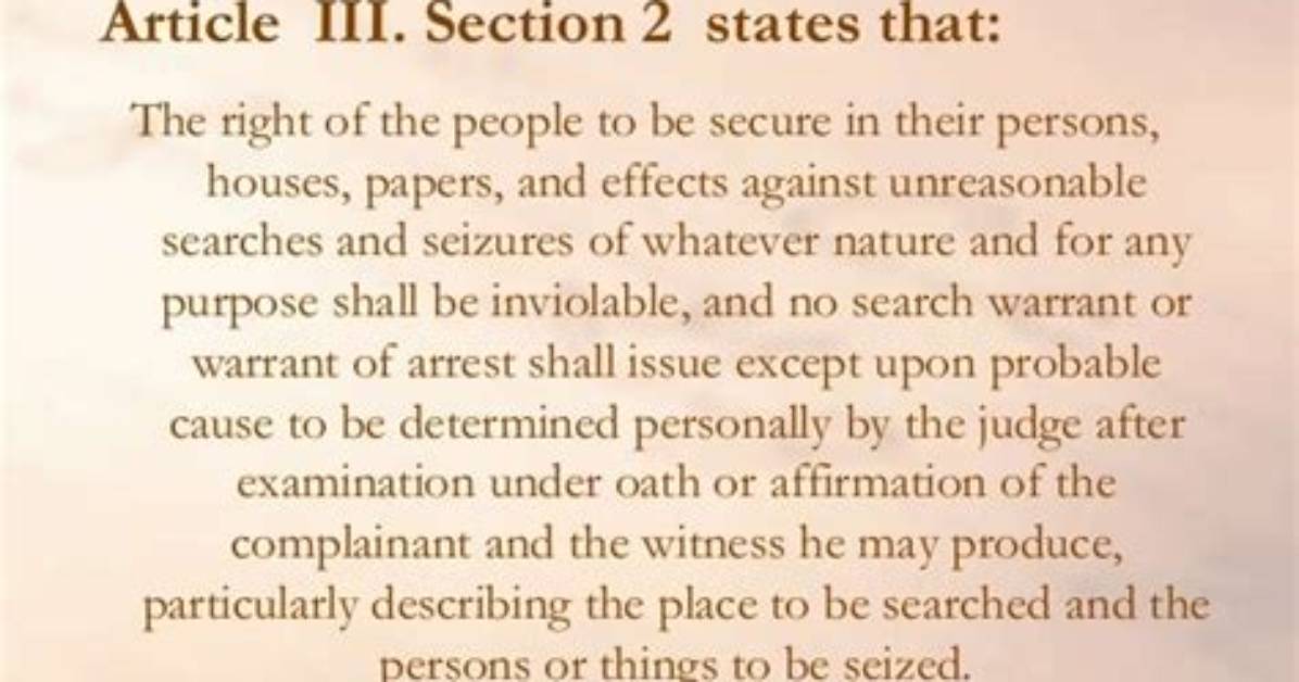 What Amendment Is Article 3 Section 2