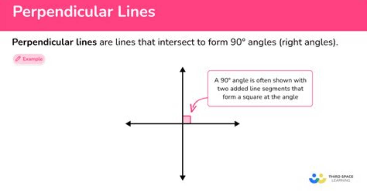 What Angles Form Perpendicular Lines?