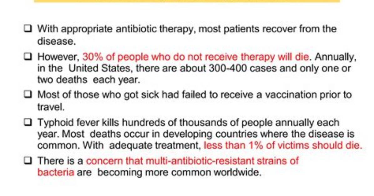 What Antibiotic Kills Typhoid?