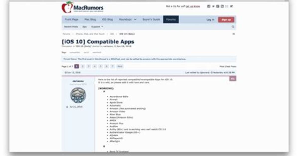 What Apps Are Compatible with iOS 10?