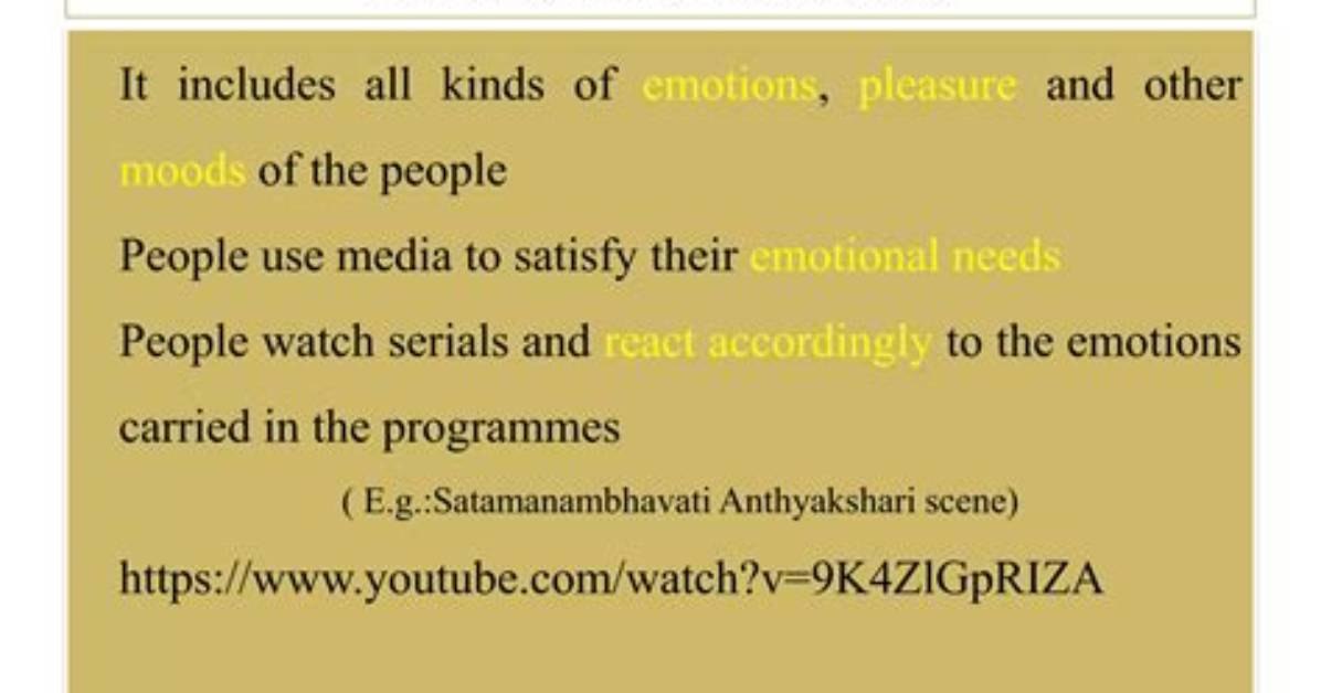 What Are Affective Needs