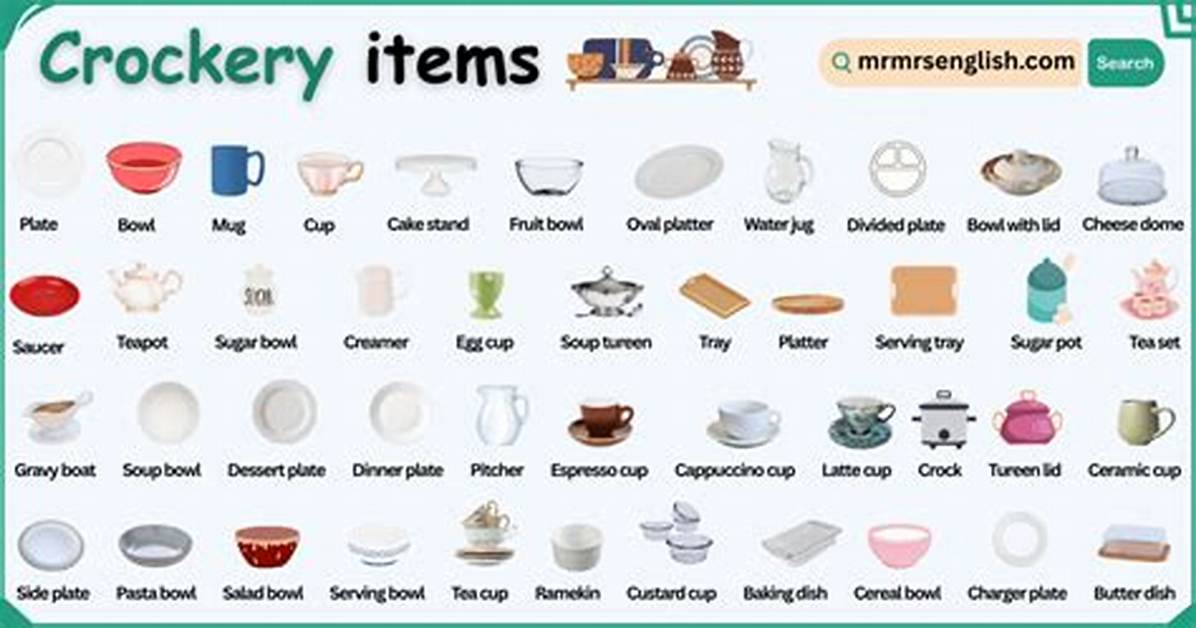 What Are Crockery Items