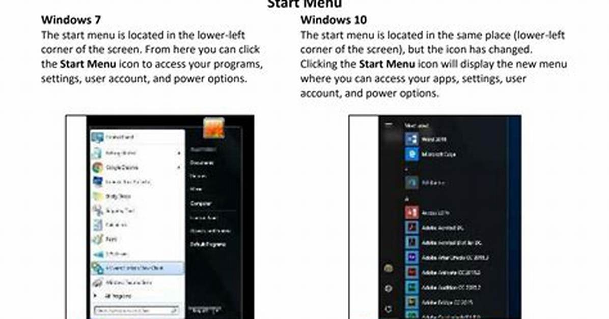 What Are Differences Between Windows 7 and 10?