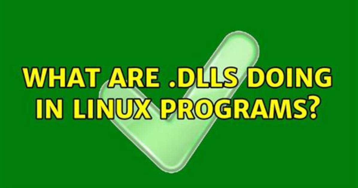What Are. Dlls Doing in Linux Programs?