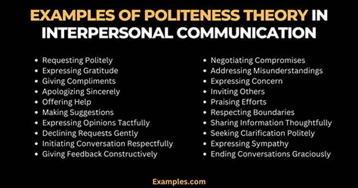 What Are Examples of Politeness?