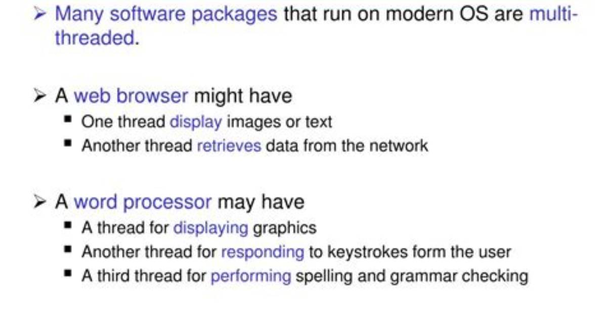 What Are Multi Threaded Programs Mcq?