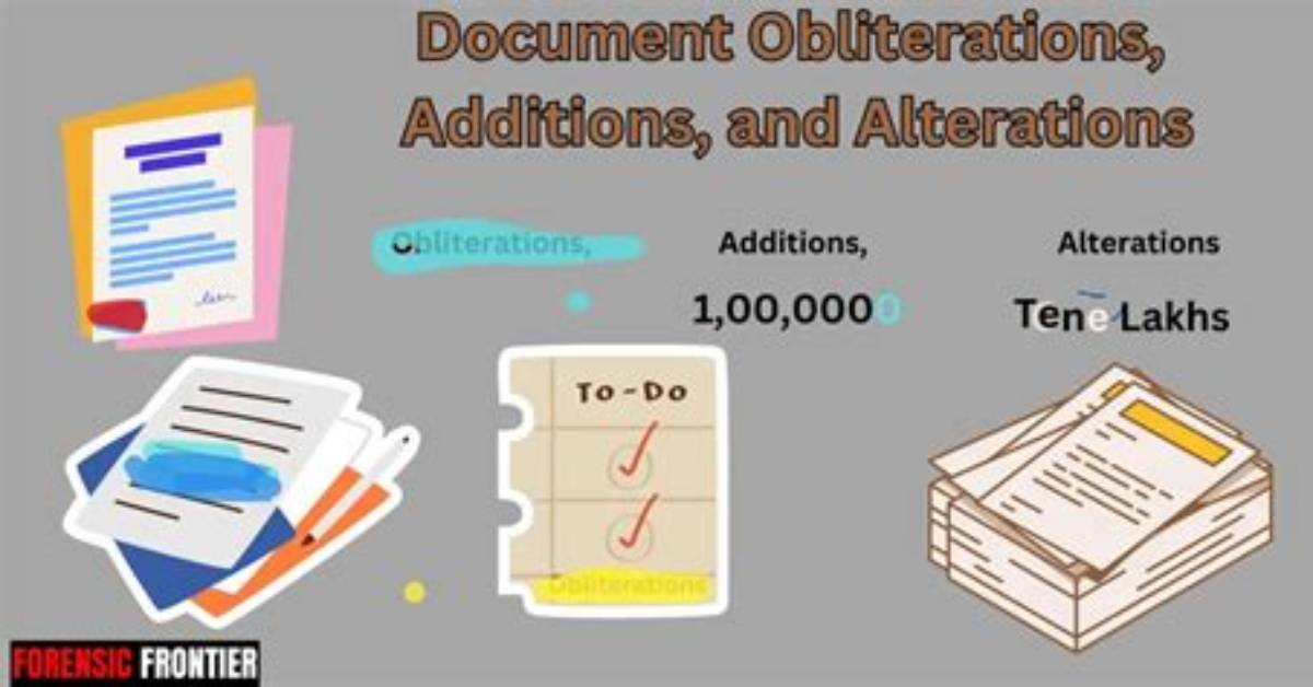 What Are Obliterations on a Document?
