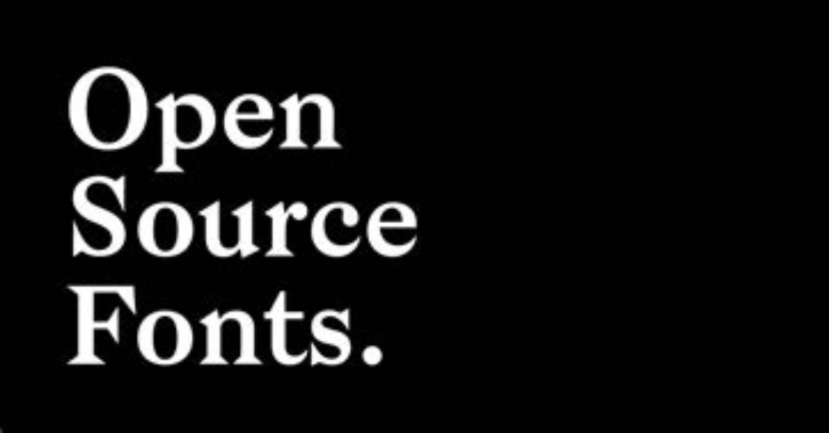What Are Open Source Fonts?