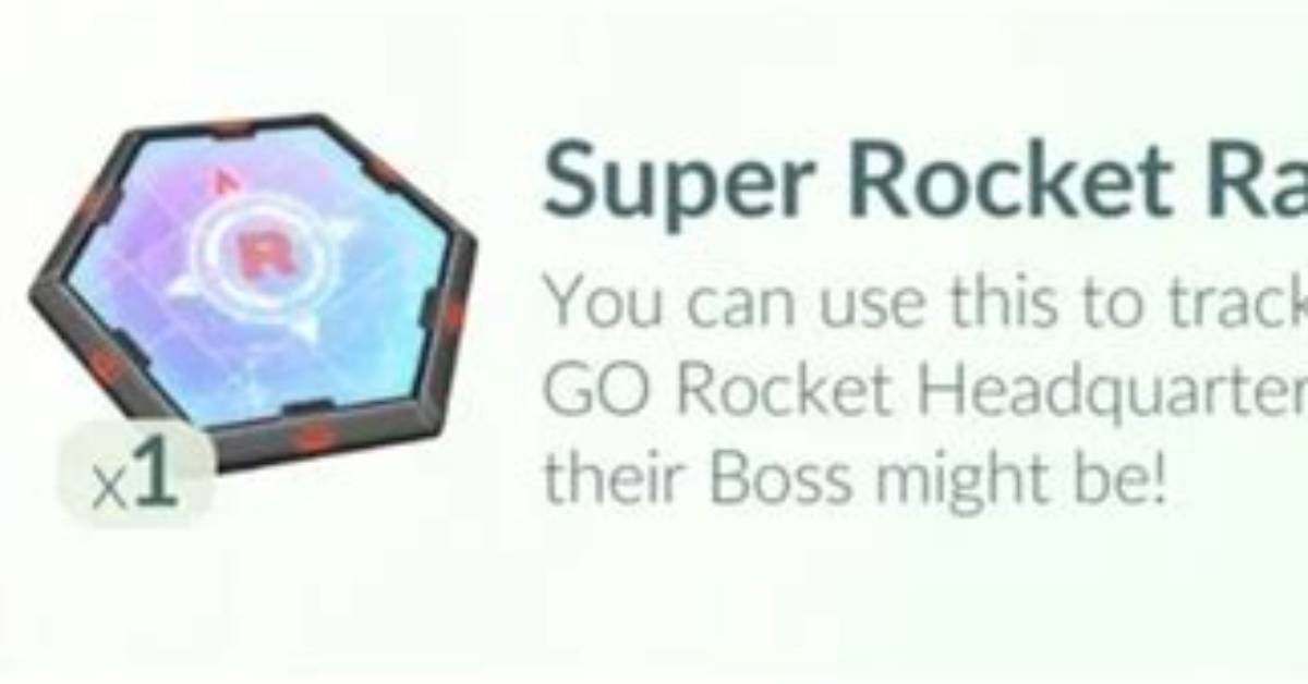 What Are Rocket & Super Rocket Radars in Pokémon Go