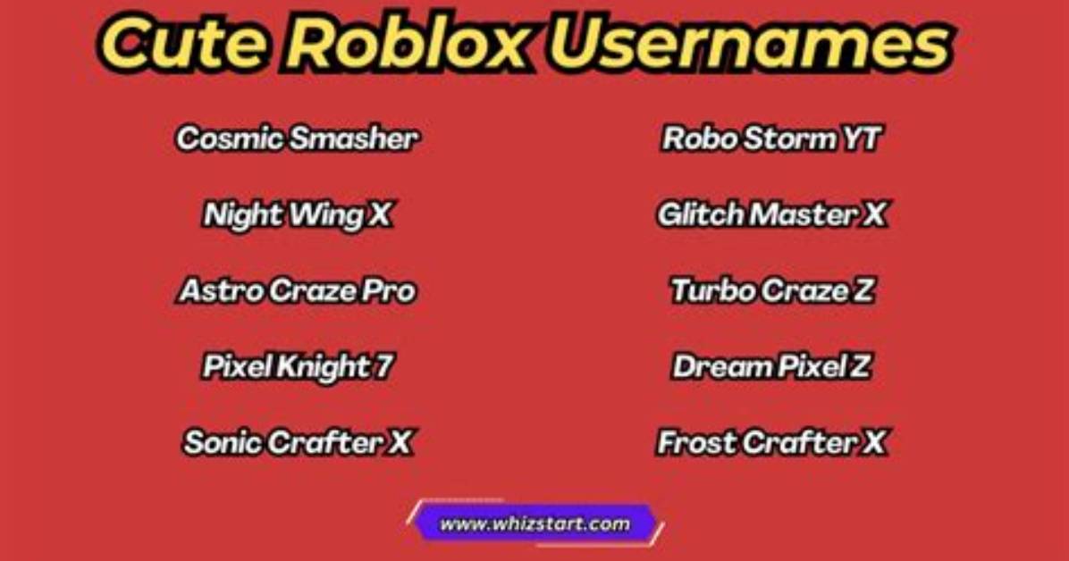 What Are Some Cute Roblox Usernames