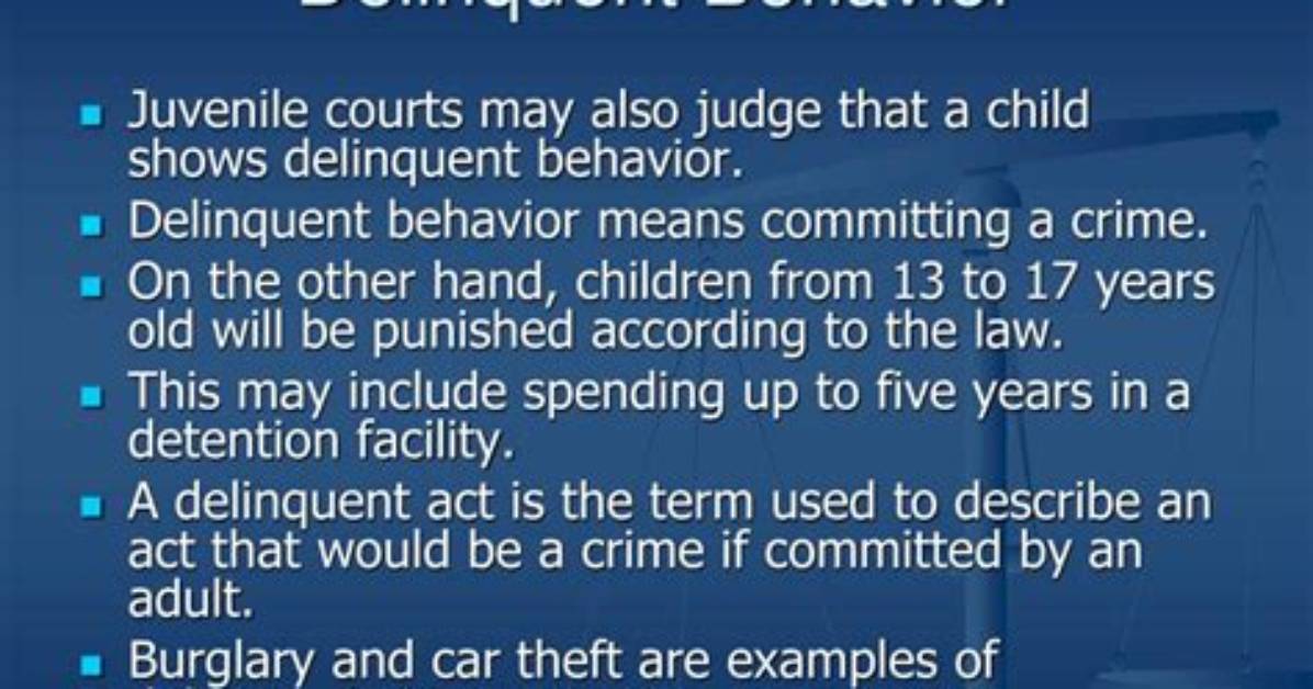 What Are Some Examples of Delinquent Behavior?