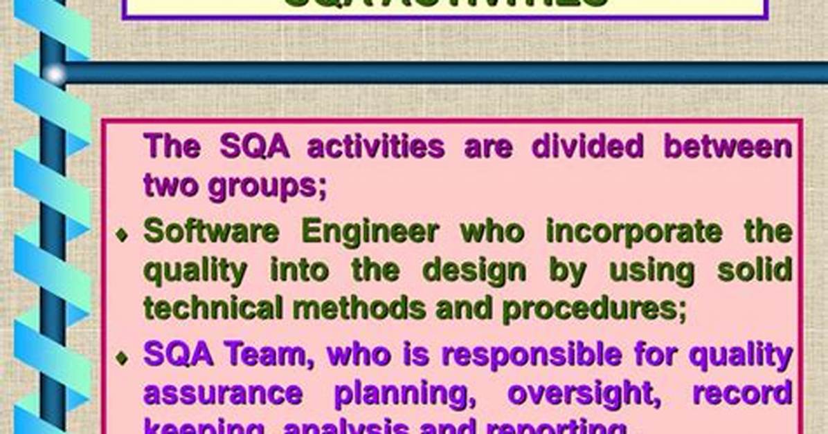 What Are Sqa Activities