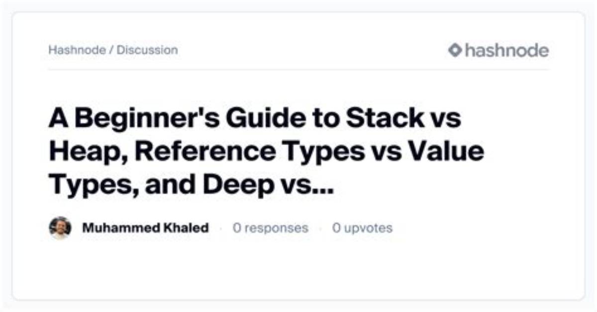 What Are Stack Heap Value Reference Types Boxing and Unboxing
