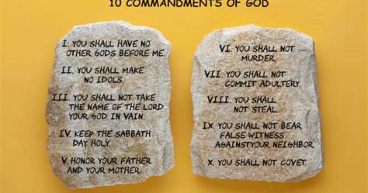 What Are the 10 Commandments in Order