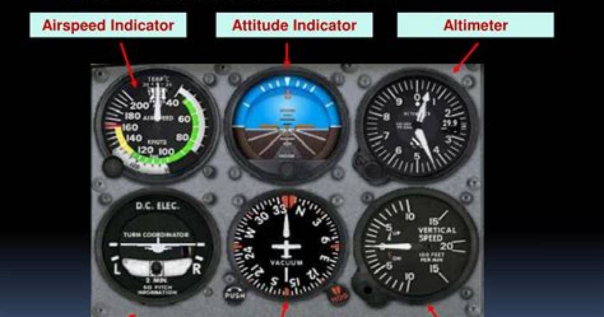 What Are the 6 Basic Aircraft Instruments