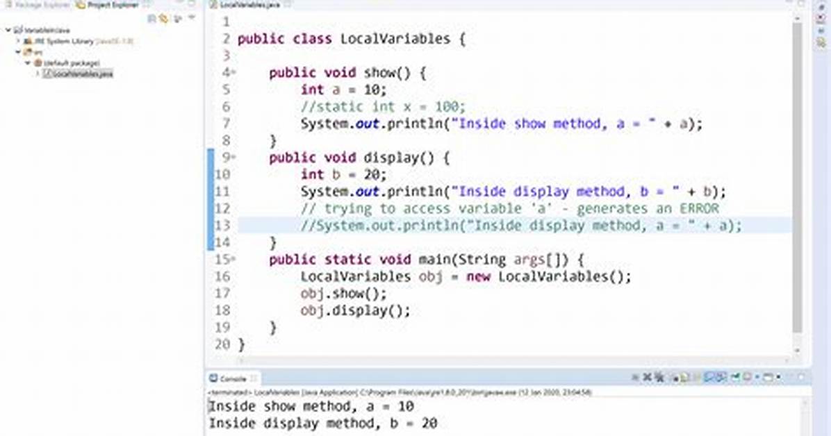 What Are the Class Variables in Java?