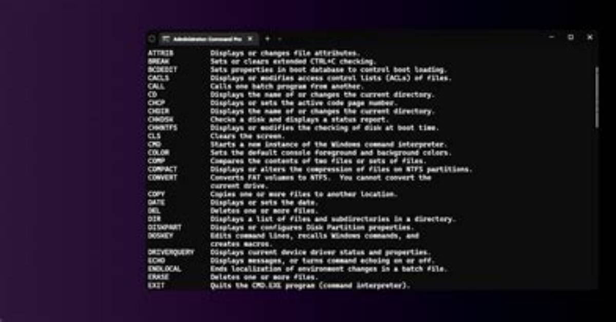 What Are the Command Prompt Commands?