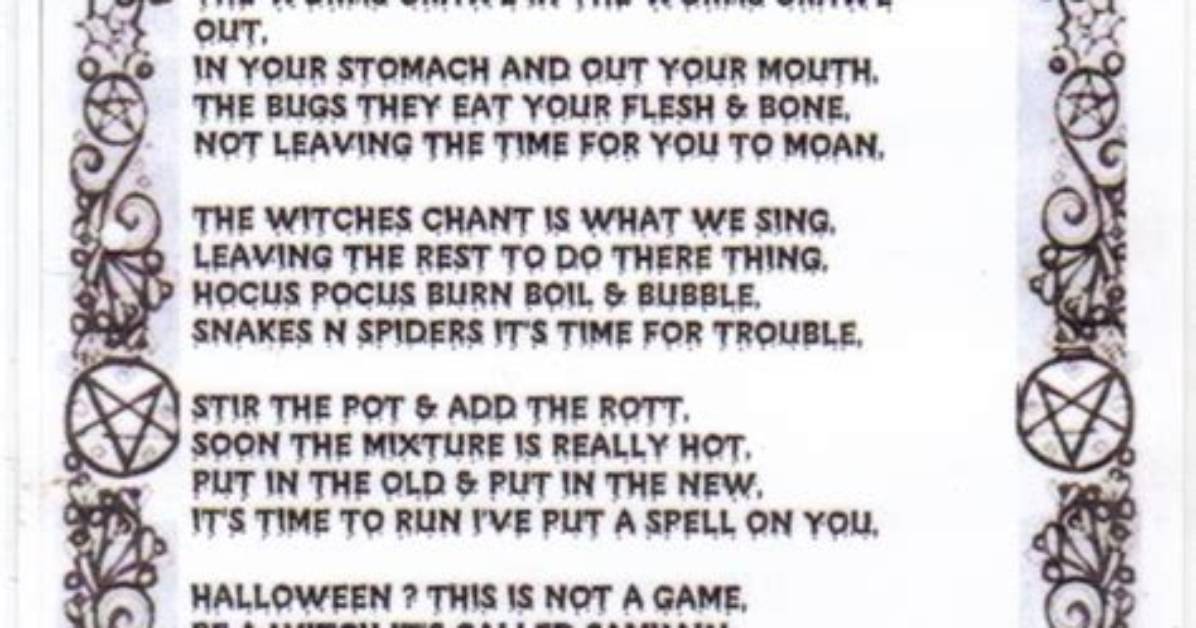 What Are the Words of the Chant Lord of the Flies?