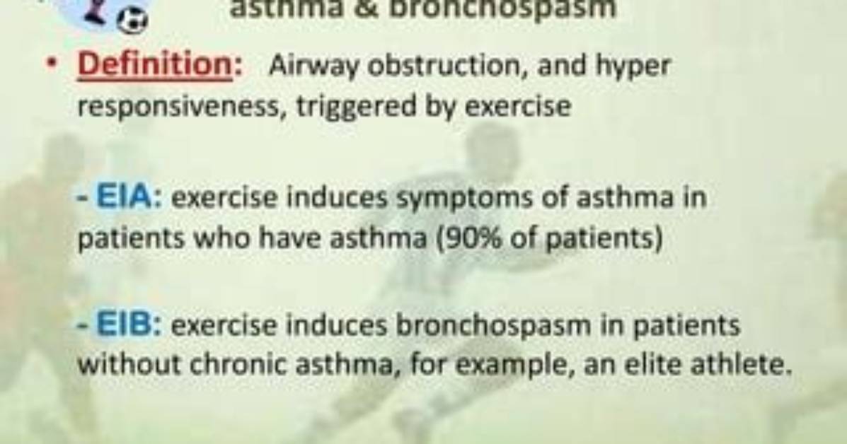What Causes Exercise Induced Bronchospasm