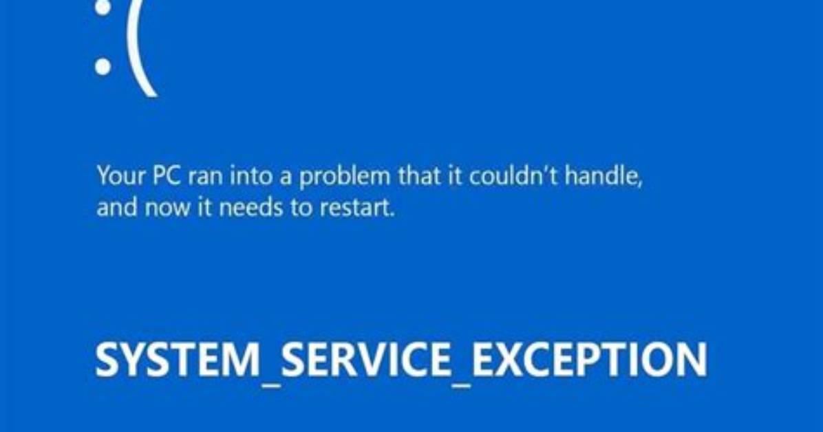 What Causes System Service Exception Windows 10?