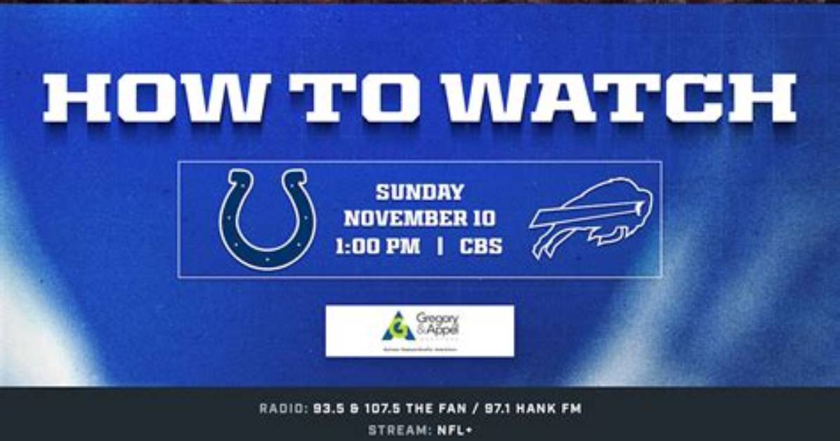 What Channel Is the Colts Game on Today