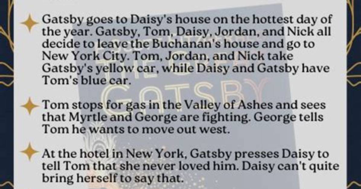What Chapter Does Gatsby Talk About His