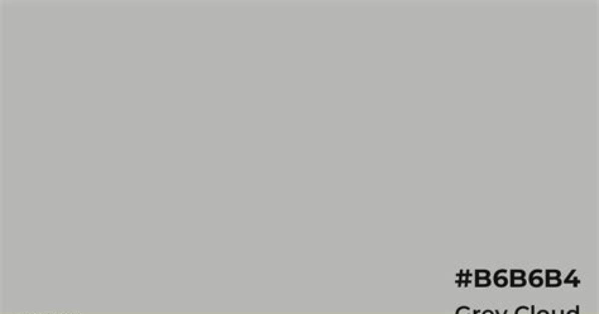 What Color Is Cloud Grey