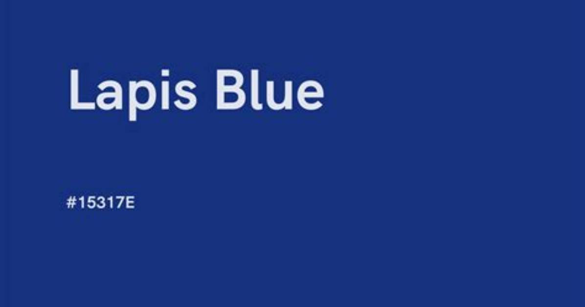 What Color Is Lapis? | Contextresponse. Com
